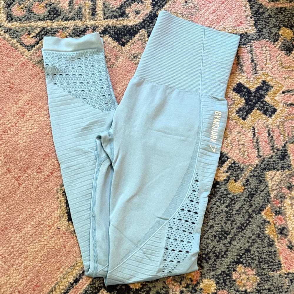 Gymshark Light Blue Textured Leggings